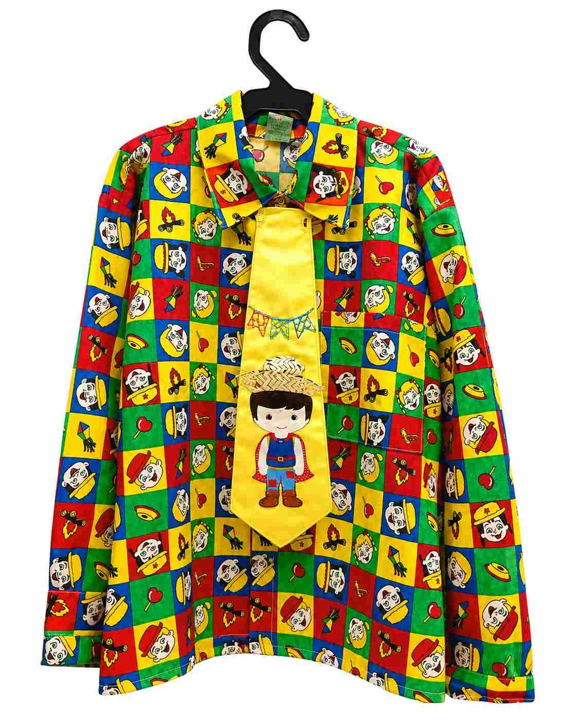CAMISA CAIPIRA C/GRAVATA GUGUDADA